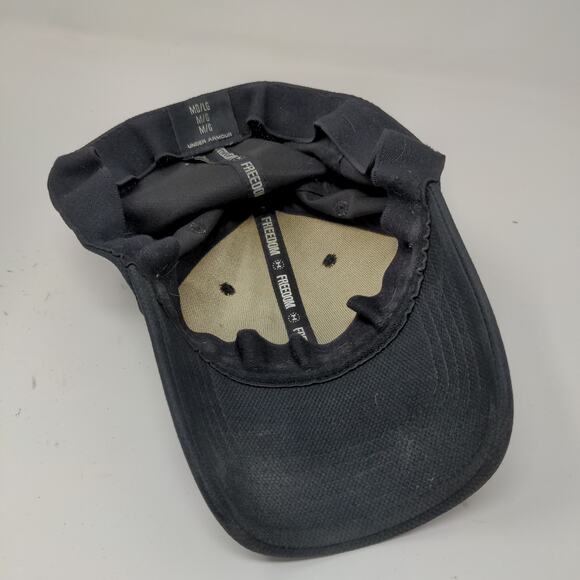 Under Armour Freedom Fitted Hat Size M/L Black Embroidered Patriotic Logo - Picture 9 of 11